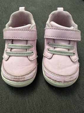 Stride Rite SR Taye 2.0 Sneakers Size 4 Baby Girl Pink Floral Hook & Loop